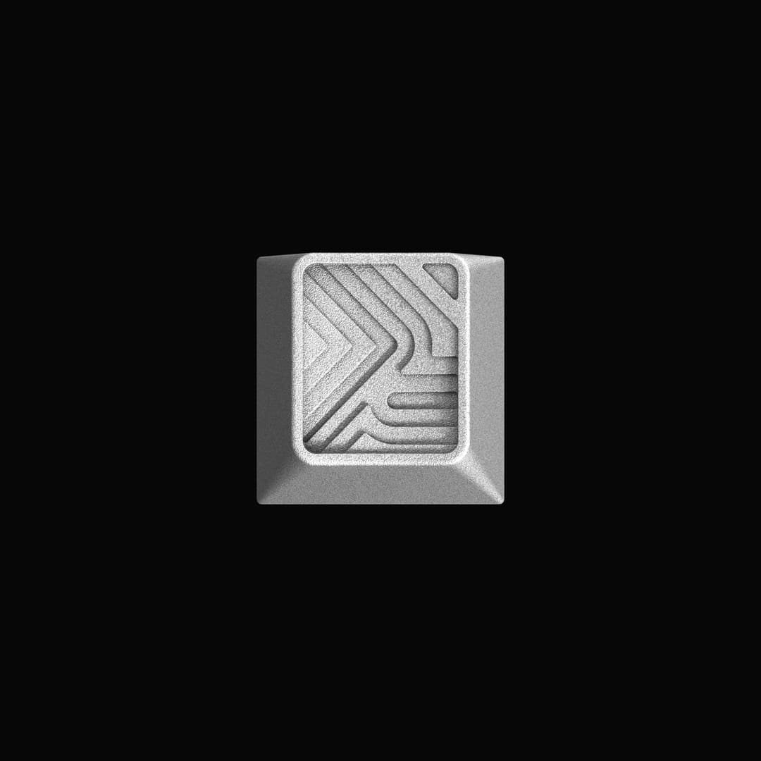 Early renders of the metal keycap